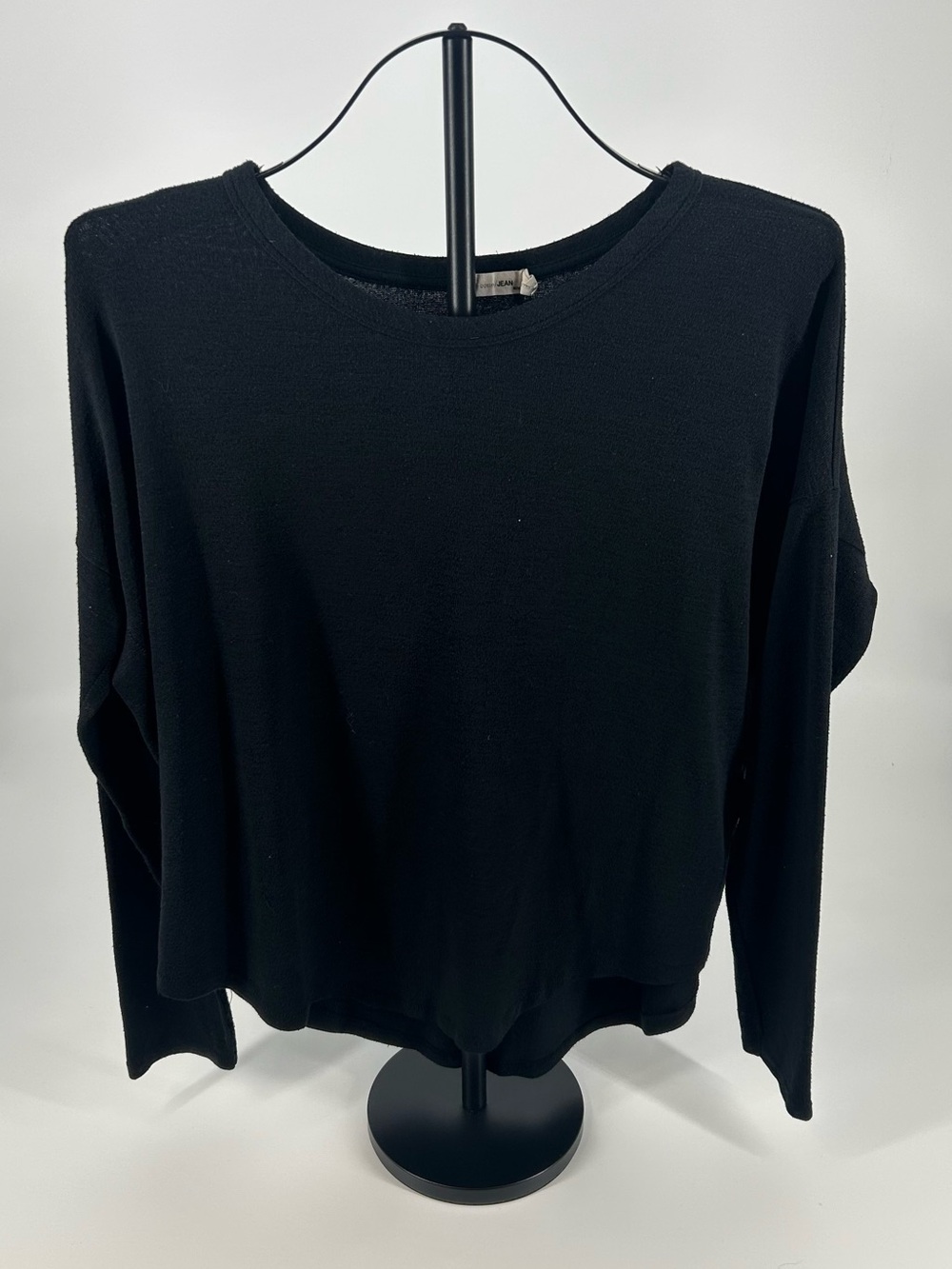 rag & bone Black Long-Sleeve Crewneck Pullover